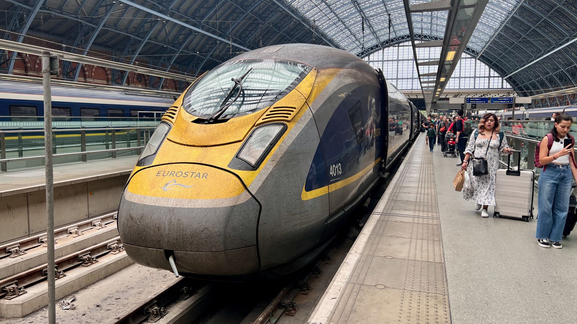Eurostar Zug von vorne in London