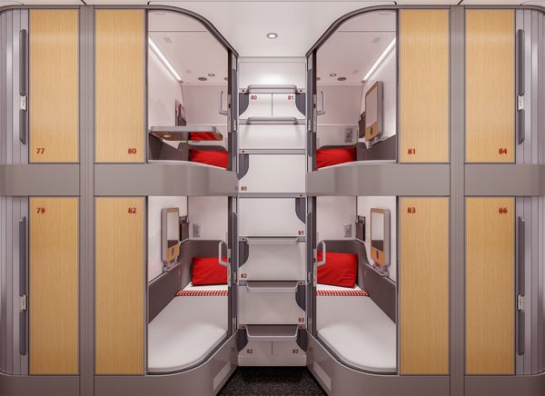 Kapselhotel statt 6er Abteile in den neuen ÖBB Nachtzügen